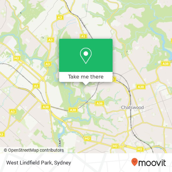 West Lindfield Park map