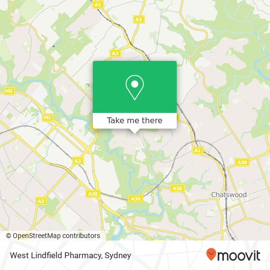 West Lindfield Pharmacy map