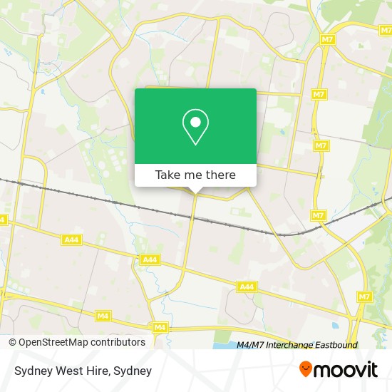 Sydney West Hire map