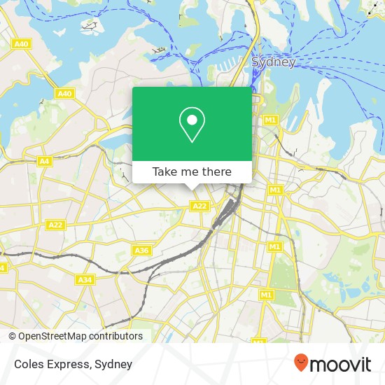 Coles Express map