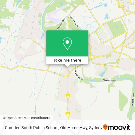 Camden South Public School, Old Hume Hwy map