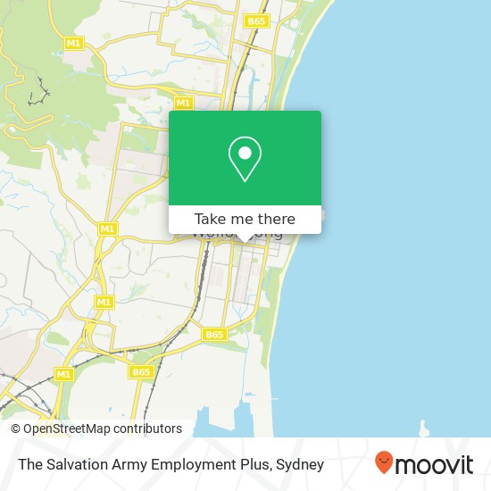 The Salvation Army Employment Plus map