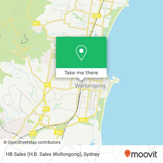 HB Sales (H.B. Sales Wollongong) map