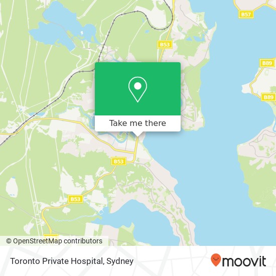 Toronto Private Hospital map