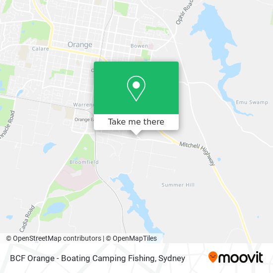How to get to BCF Orange - Boating Camping Fishing by Train or Bus?