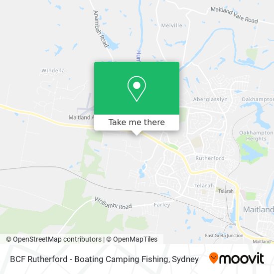 BCF Rutherford - Boating Camping Fishing map