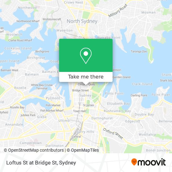 Loftus St at Bridge St map