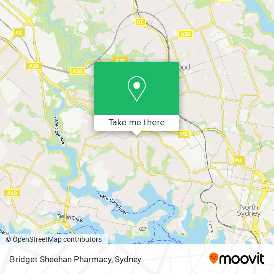 Bridget Sheehan Pharmacy map