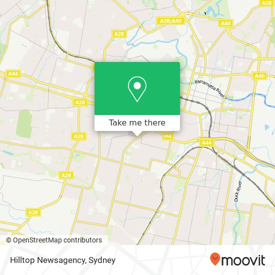 Hilltop Newsagency map