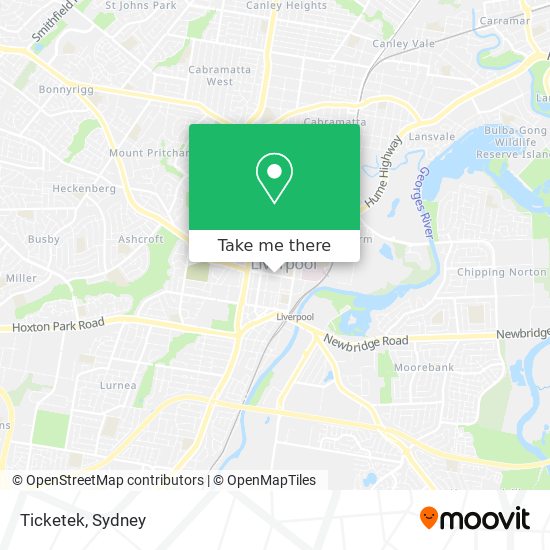 Ticketek map