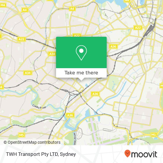 TWH Transport Pty LTD map