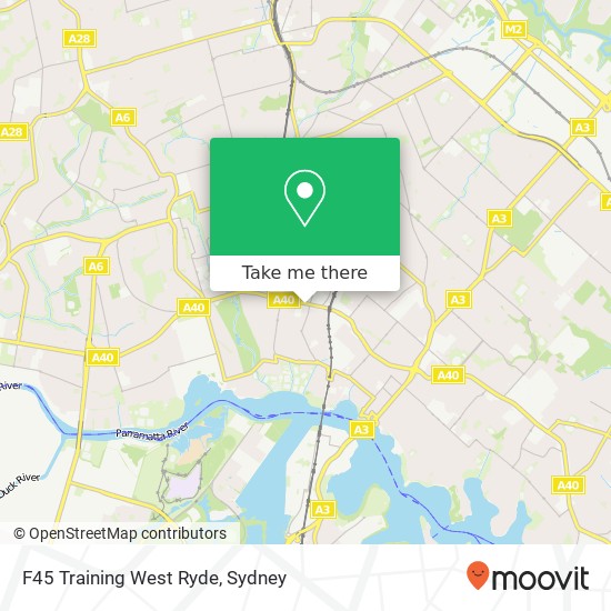 Mapa F45 Training West Ryde