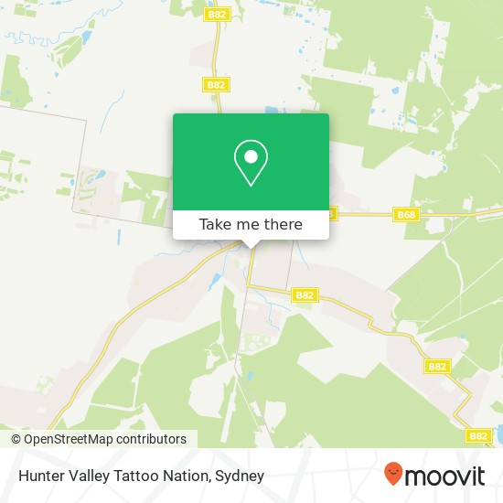 Hunter Valley Tattoo Nation map