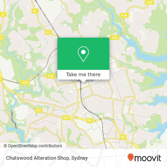 Mapa Chatswood Alteration Shop