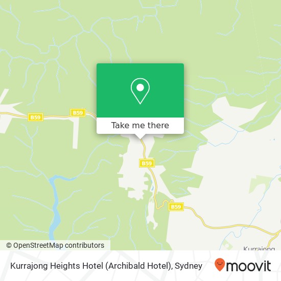 Mapa Kurrajong Heights Hotel (Archibald Hotel)