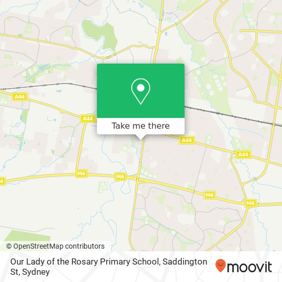 Mapa Our Lady of the Rosary Primary School, Saddington St
