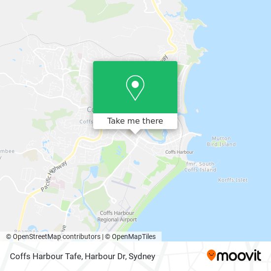 Coffs Harbour Tafe, Harbour Dr map