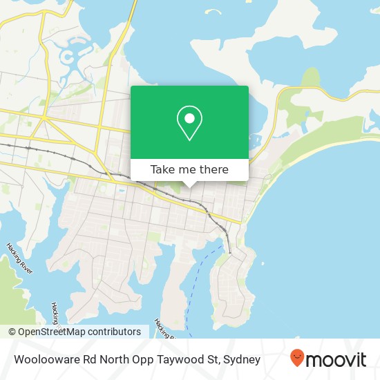 Woolooware Rd North Opp Taywood St map
