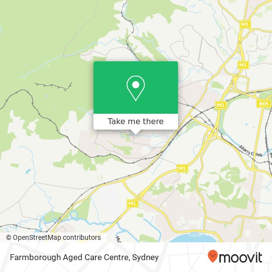 Mapa Farmborough Aged Care Centre