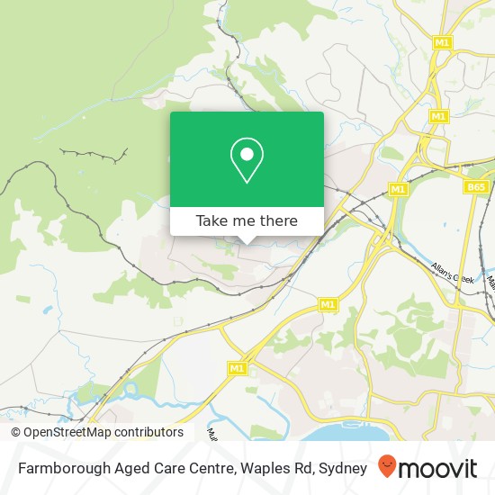 Mapa Farmborough Aged Care Centre, Waples Rd