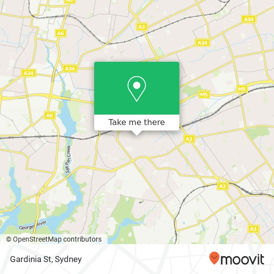 Gardinia St map