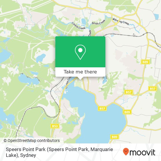 Speers Point Park (Speers Point Park, Marquarie Lake) map