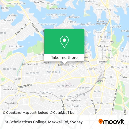 Mapa St Scholasticas College, Maxwell Rd