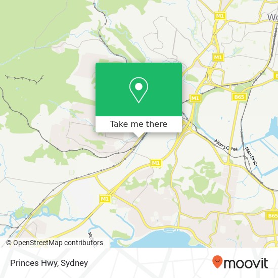 Princes Hwy map