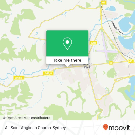 All Saint Anglican Church map