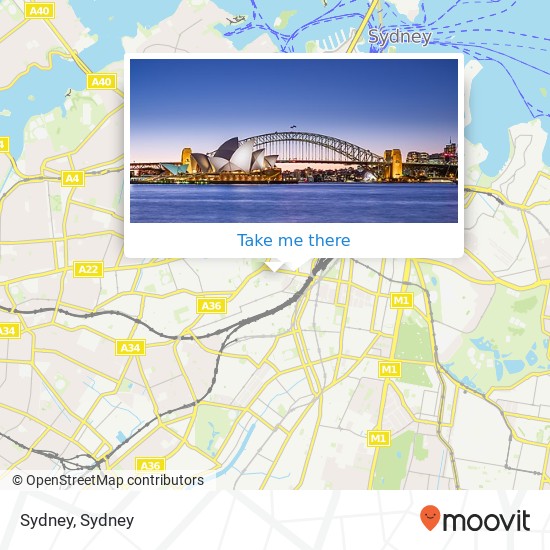 Mapa Sydney