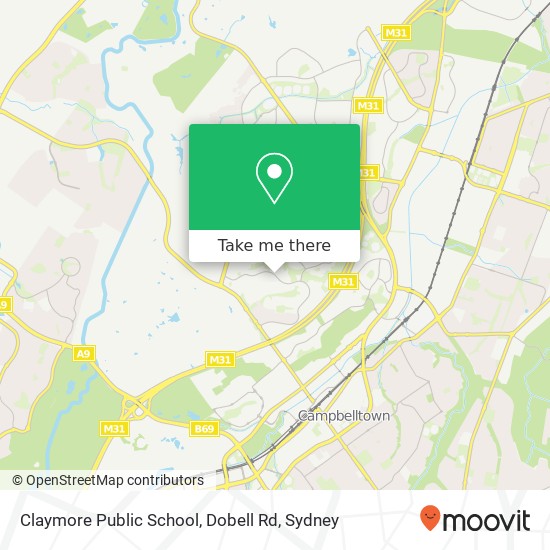 Claymore Public School, Dobell Rd map
