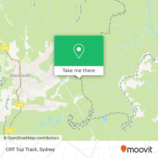 Mapa Cliff Top Track