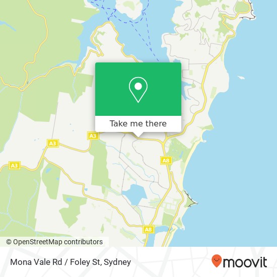 Mona Vale Rd / Foley St map