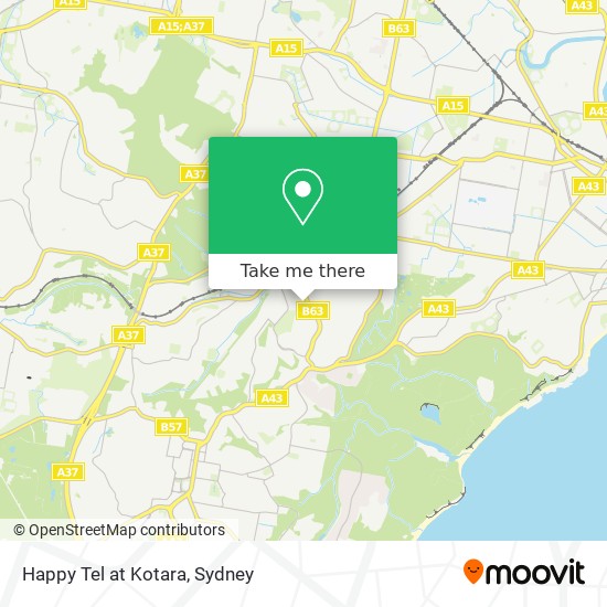 Mapa Happy Tel at Kotara