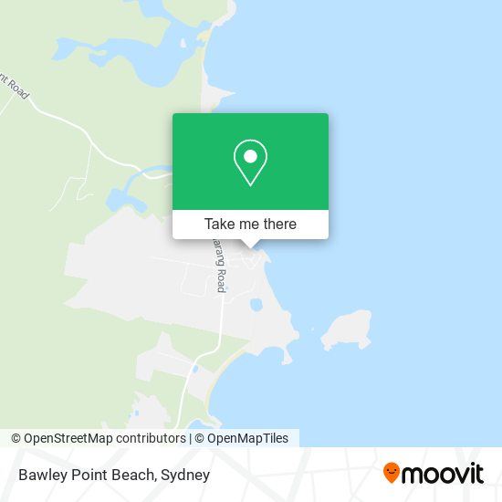 Bawley Point Beach map