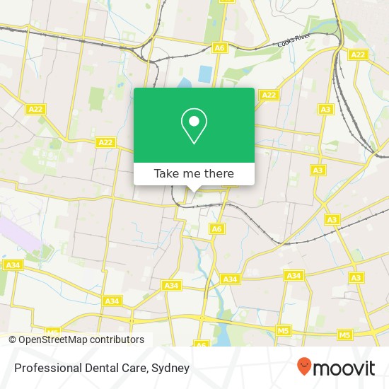 Professional Dental Care map