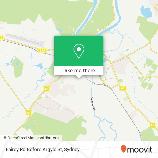 Mapa Fairey Rd Before Argyle St