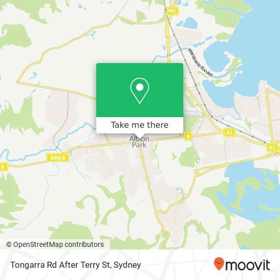 Tongarra Rd After Terry St map