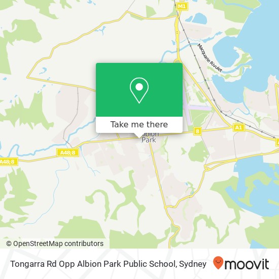Tongarra Rd Opp Albion Park Public School map