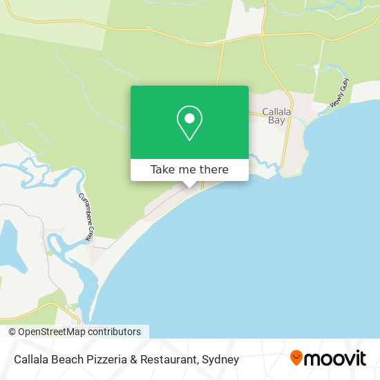 Mapa Callala Beach Pizzeria & Restaurant