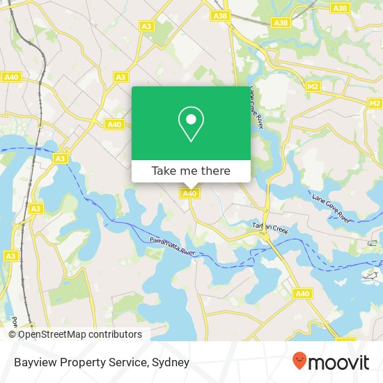 Mapa Bayview Property Service