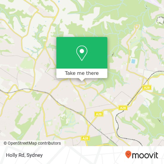 Mapa Holly Rd