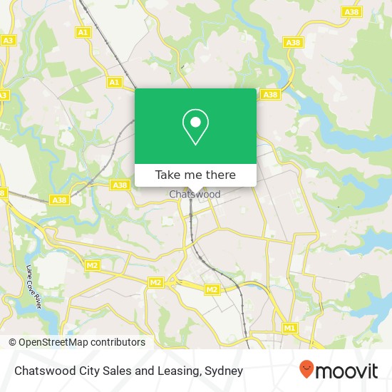 Chatswood City Sales and Leasing map