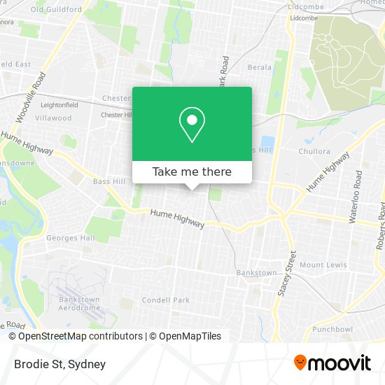 Brodie St map