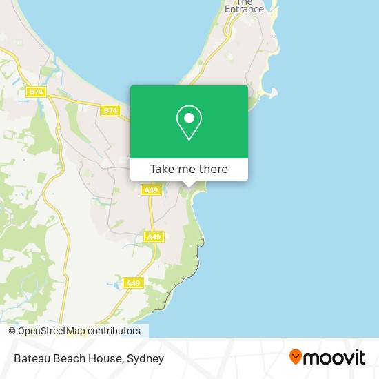 Bateau Beach House map