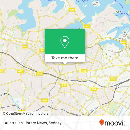 Australian Library News map
