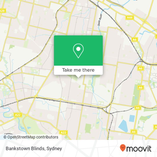 Bankstown Blinds map