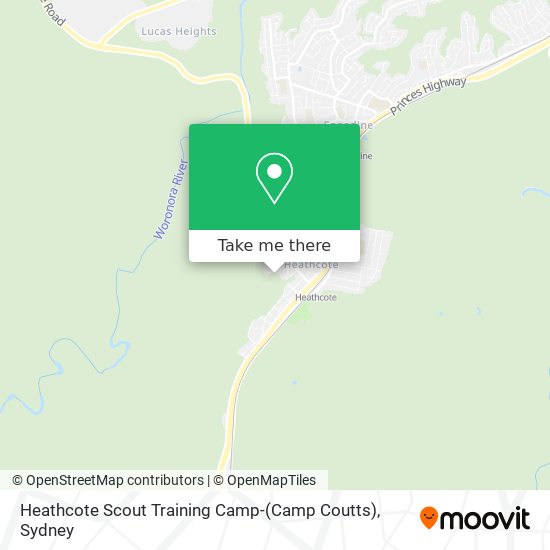 Heathcote Scout Training Camp-(Camp Coutts) map