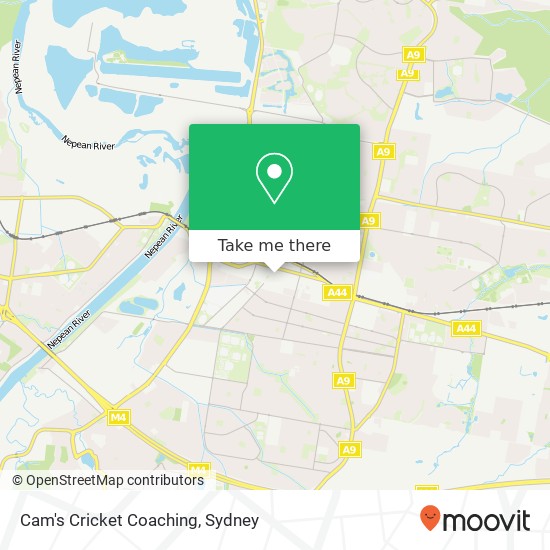 Cam's Cricket Coaching map