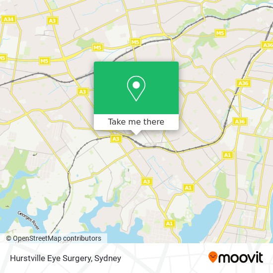 Hurstville Eye Surgery map